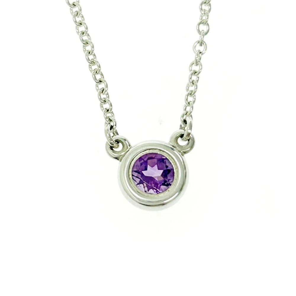 TIFFANYCo Tiffany Silver Amethyst By the Yard Necklace